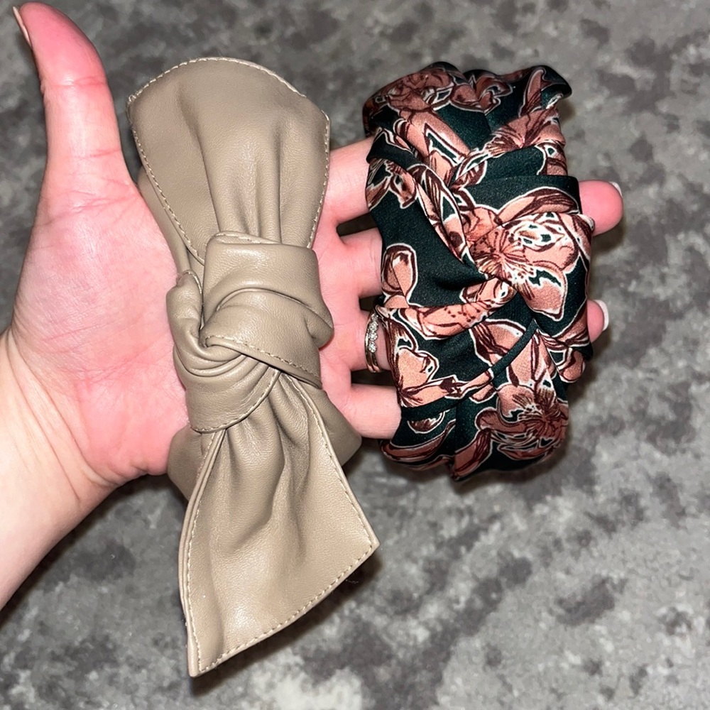 Two top knot headbands